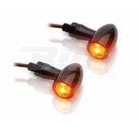 V PARTS Aluminium LED Indicator Set Clear Universal, black