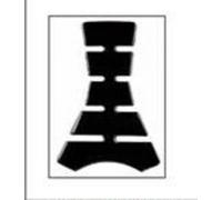 V PARTS BIHR Tank Pad Large Black, black