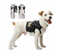V.PET.B.R Dog Coat with Integrated Harness - Waterproof Winter Dog Jacket with Graphene Thermal Lining - Reflective, Warm & Adjustable Pet Snow Vest for Small, Medium & Large Dogs(Black,3XL)