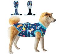 V.PET.B.R Dog Surgery Recovery Suit,Female Male Dog Onesie for Spay Neuter,Substitute E-Collar & Cone,Anti-Licking Breathable Onesie for Small Medium Large Dogs,New Dinosaur Pattern XXL