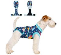 V.PET.B.R Dog Surgery Recovery Suit,Female Male Dog Onesie for Spay Neuter,Substitute E-Collar & Cone,Anti-Licking Breathable Onesie for Small Medium Large Dogs,New Dinosaur Pattern S
