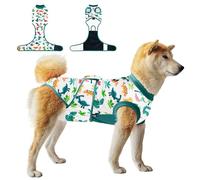 V.PET.B.R Dog Surgery Recovery Suit,Female Male Dog Onesie for Spay Neuter,Substitute E-Collar & Cone,Anti-Licking Breathable Onesie for Small Medium Large Dogs,Dinosaur,M