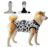 V.PET.B.R Dog Surgery Recovery Suit,Female Male Dog Onesie for Spay Neuter,Substitute E-Collar & Cone,Anti-Licking Breathable Onesie for Small Medium Large Dogs,COW,M