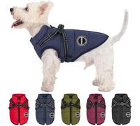 V.PET.B.R Dog Winter Coat - Warm Padded Fleece Jacket With Built-in Harness, Waterproof, Windproof & Reflective Snow Pet Coat Clothes for Small Medium Dogs