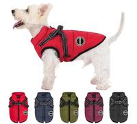 V.PET.B.R Winter Dog Coat - Warm Padded Fleece Jacket with Built-in Harness, Waterproof & Reflective, Perfect for Small & Medium Dogs