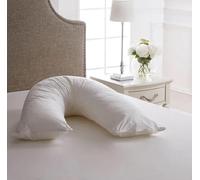 V Pillow, for Side Sleeper, Orthopedic, Maternity Pregnancy Pillow with Contoured Support to Eliminate Neck, Back, Hip, Joint Pain and Sciatica Relief, V Shaped White Full Body Pillow