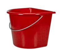 V-Plast Flat Back Bucket 15L - Red