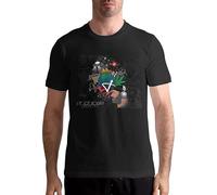 V.POON The Joe Rogan Experience Music Men's Tops Short Sleeve T Shirts Black 3XL