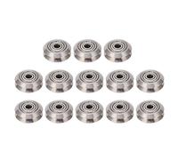 V Pulley Wheel Stainless Steel Printer Round Wheel Roller Carbon Steel Bearing Rolling Smoothly Durable for CR 10 3D Printer Parts