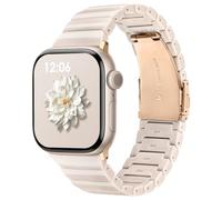 V.R.HOPE Compatible with Apple Watch Band 38mm 40mm 41mm 42mm 44mm 45mm with Tortoise Shell Metal Buckle for iWatch Series 10 9 8 7 6