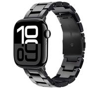 V.R.HOPE Resin Watch Band Compatible with Apple Watch Band for Women 38mm 40mm 41mm 42mm Tortoise Fashion Lightweight Bracelet Strap for iWatch Series 11/10/9/8/7/6/5/4/3/2/1/SE3(Black)