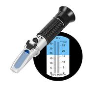 V·RESOURCING Dual Scale(2 in 1) Brix Salinity Refractometer, 0-32% Brix / 0-28% Salinity with ATC for Measuring Sugar & Salinity Related Liquids Such as Soup,Soy Sauce,Ketchup etc