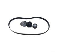 V-Ribbed Belt Assembly 2812000370 with Tensioner Pulley | Smooth rubber finish, robust structure, engine bay ready, black color, long-term reliable performance