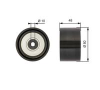 Aux Belt Idler Pulley T36259 Gates Guide Deflection 0005500833 0005501633 New