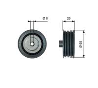 GATES T36776 Deflection / Guide Pulley, v-ribbed belt