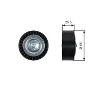 GATES T36454 Deflection / Guide Pulley, v-ribbed belt
