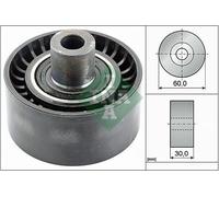 Aux Belt Idler Pulley fits FIAT SCUDO 1.6D 07 to 16 DV6UTED4 Guide Deflection