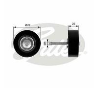 V-RIBBED BELT DEFLECTION GUIDE PULLEY GATES OE QUALITY REPLACEMENT T36263