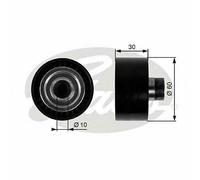 V-RIBBED BELT DEFLECTION GUIDE PULLEY GATES OE QUALITY REPLACEMENT T36295