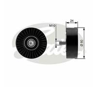 V-RIBBED BELT DEFLECTION GUIDE PULLEY GATES OE QUALITY REPLACEMENT T36364