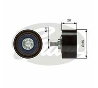 V-RIBBED BELT DEFLECTION GUIDE PULLEY GATES OE QUALITY REPLACEMENT T36373