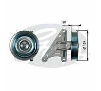 V-RIBBED BELT DEFLECTION GUIDE PULLEY GATES OE QUALITY REPLACEMENT T36427