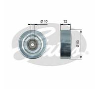 V-RIBBED BELT DEFLECTION GUIDE PULLEY GATES OE QUALITY REPLACEMENT T36495