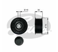 V-RIBBED BELT DEFLECTION GUIDE PULLEY GATES OE QUALITY REPLACEMENT T36763
