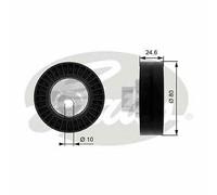 V-RIBBED BELT DEFLECTION GUIDE PULLEY GATES OE QUALITY REPLACEMENT T38069