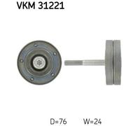 SKF Deflection/Guide Pulley VKM 31221 – V-ribbed Belt, with Mounting Hardware