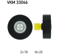 SKF VKM 33046 Deflection / guide pulley, V-ribbed belt