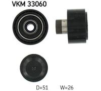 SKF VKM 33060 Deflection / guide pulley, V-ribbed belt