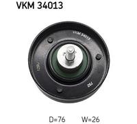 V-Ribbed Belt Deflection/Guide Pulley SKF VKM 34013 Fits Ford Escort Fiesta