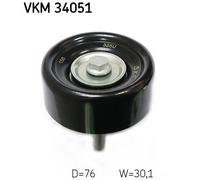 SKF VKM 34051 Deflection / Guide Pulley, v-ribbed belt