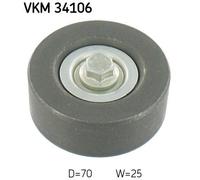 V-Ribbed Belt Deflection/Guide Pulley SKF VKM 34106 Fits Ford Focus Maverick
