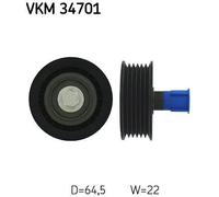SKF VKM 34701 Deflection / guide pulley, V-ribbed belt