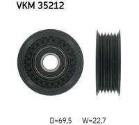 SKF VKM 35212 Deflection / guide pulley, V-ribbed belt