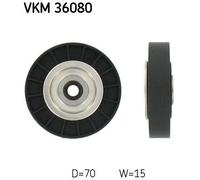 V-Ribbed Belt Deflection/Guide Pulley SKF VKM 36080 Fits Renault Clio Kangoo