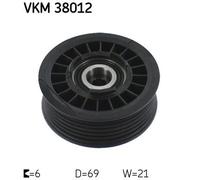 New Deflection/Guide Pulley, V-ribbed belt for MERCEDES-BENZ:SL,190,602,601