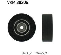 V-Ribbed Belt Deflection/Guide Pulley SKF VKM 38206 Fits BMW 5 Series 7 Series