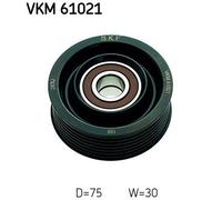 SKF Idler/Guide Pulley VKM 61021 for V-Ribbed Belt Right-Hand Position Height 97mm OE Quality