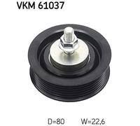 SKF VKM 61037 Deflection / Guide Pulley, v-ribbed belt