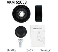 DEFLECTIONGUIDE PULLEY VRIBBED BELT VKM 61053 FOR TOYOTA COROLLA/SPACIO/Verso