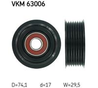 SKF VKM 63006 Deflection / Guide Pulley, v-ribbed belt