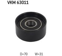 V-belt pulley VKM 63011 SKF for HONDA ACCORD VII ACCORD VII Tourer FR-V CR-V III
