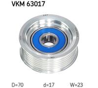 SKF VKM 63017 Deflection / Guide Pulley, v-ribbed belt