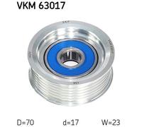 SKF VKM 63017 Deflection / Guide Pulley, v-ribbed belt