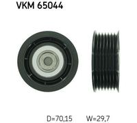 V-Ribbed Belt Deflection/Guide Pulley SKF VKM 65044 Fits Mitsubishi Left