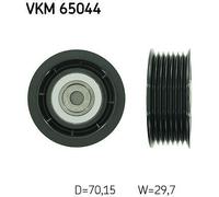 V-Ribbed Belt Deflection/Guide Pulley SKF VKM 65044 Fits Mitsubishi Left