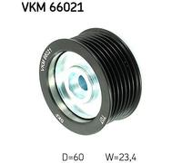 V-Ribbed Belt Deflection/Guide Pulley SKF VKM 66021 Fits Suzuki Grand Vitara